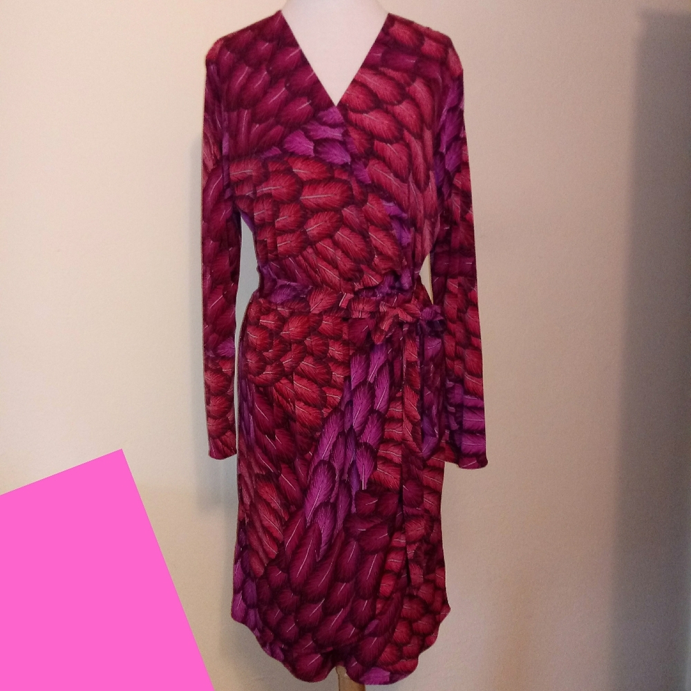 Gypsy by Mara Hoffman faux wrap dress w/belt